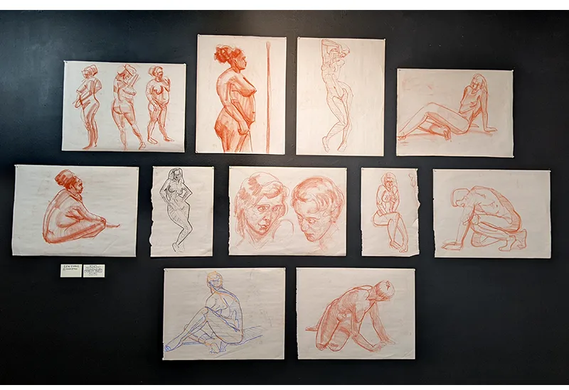Works on Paper @ Agitator Gallery — exhibition poster