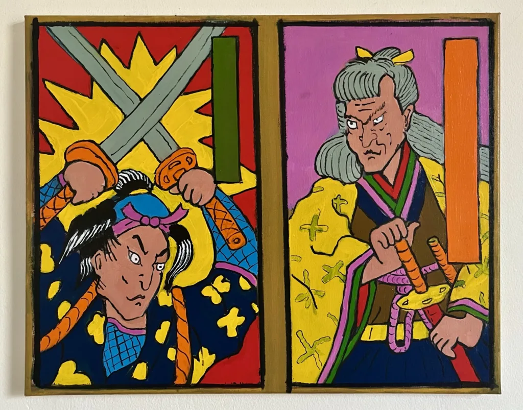 Study Of Japanese Samurai Trading Cards