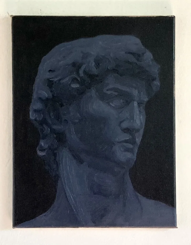 Study Of Michelangelos David In Grayscale