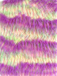 Tactile Pseudo Fibrous Semi Transparent Squeeze In Green And Pink — painting; in acrylic on canvas — detail 1 of 5, close-up of surface texture