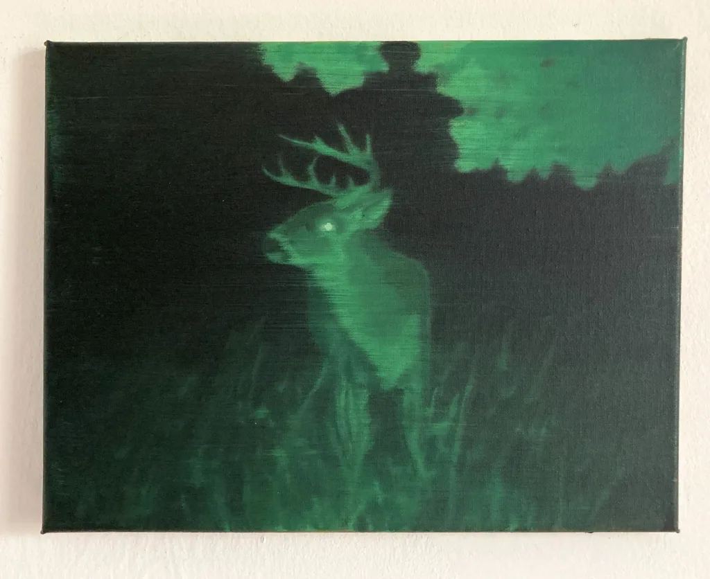 Yardcam Landscape Green Night Vision With Deer